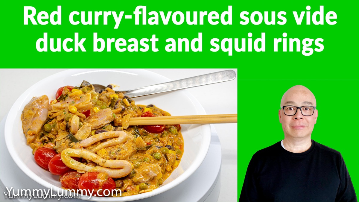 YouTube thumbnail Curry Duck Squid